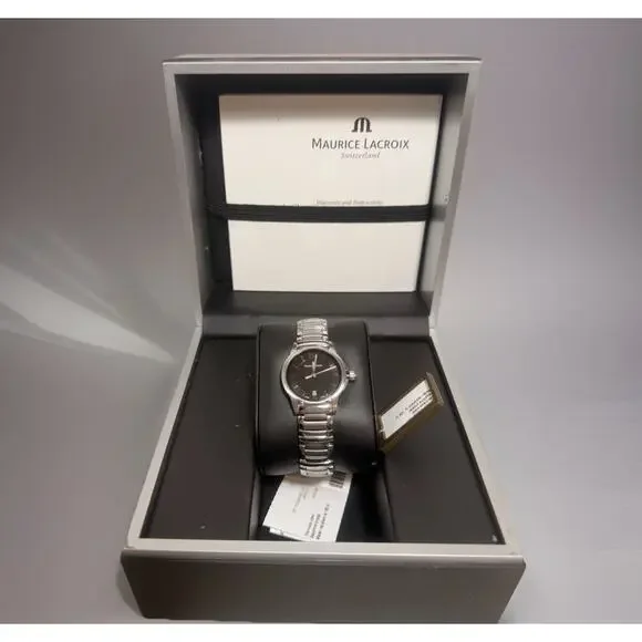 NEWMaurice Lacroix Miros MI1053-SS002-320 Stainless Steel Date Quartz 28MM Watch Maurice Lacroix Miros MI1053-SS002-320 Stainless Steel Date  main image 2